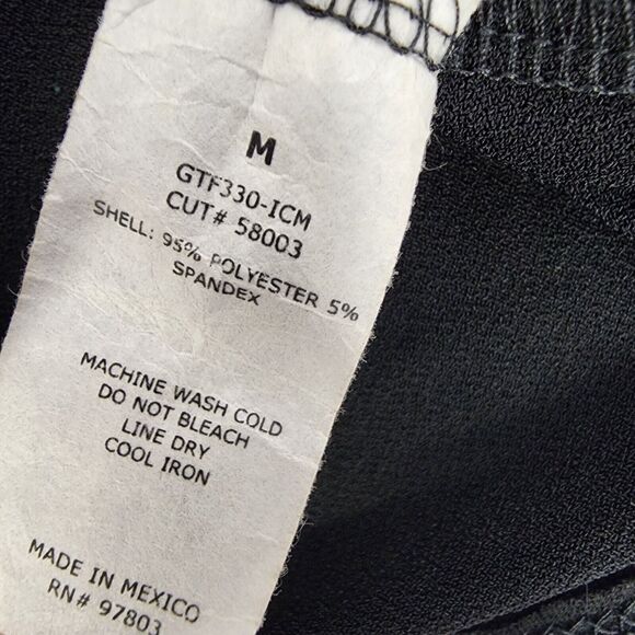 Green Envelope LA Women’s Top Size Medium Black Short Sleeves Tie Back Keyhole - Picture 8 of 8